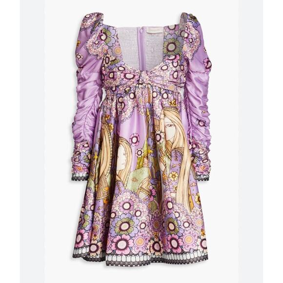 Zimmermann Cosmic Twist Front Mini Dress size 0 - Picture 2 of 11